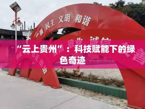 “云上贵州”:科技赋能下的绿色奇迹
