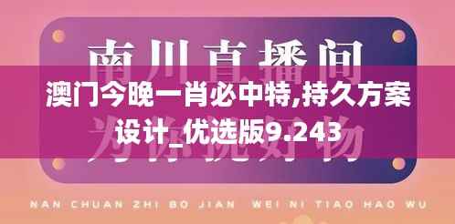 澳门今晚一肖必中特,持久方案设计_优选版9.243