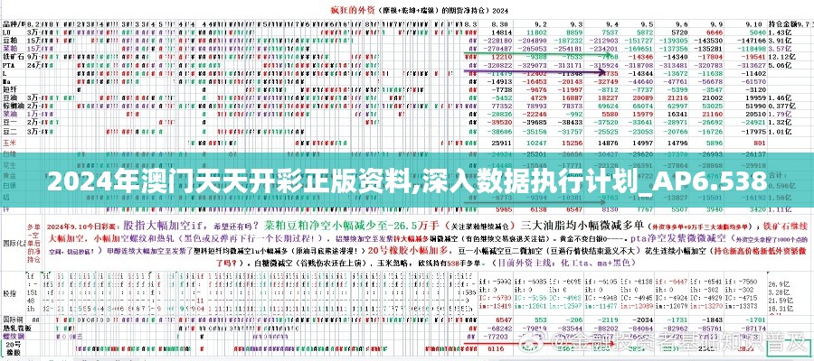 2024年澳门天天开彩正版资料,深入数据执行计划_AP6.538