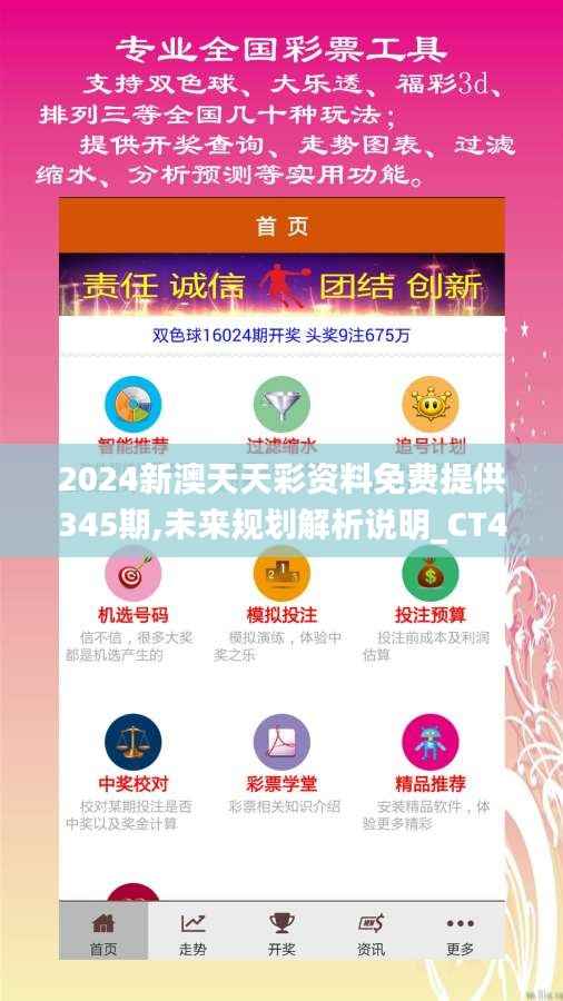 2024新澳天天彩资料免费提供345期,未来规划解析说明_CT4.622