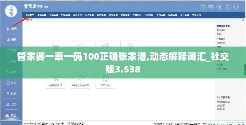 管家婆一票一码100正确张家港,动态解释词汇_社交版3.538