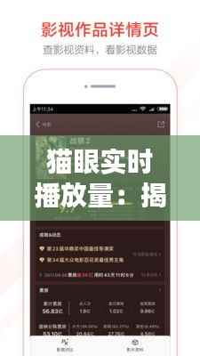 猫眼实时播放量:揭秘网络视频平台的实时数据魅力