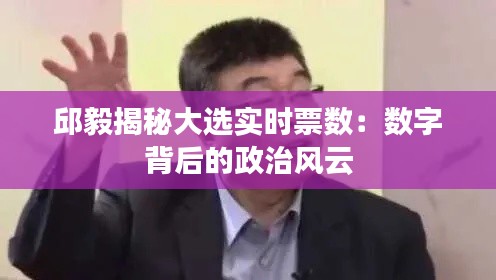 邱毅揭秘大选实时票数:数字背后的政治风云