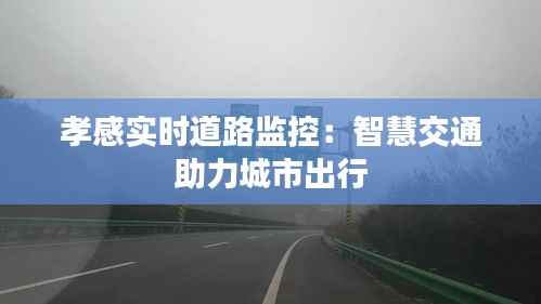 孝感实时道路监控:智慧交通助力城市出行