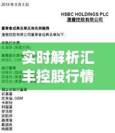 实时解析汇丰控股行情：市场动态与投资策略