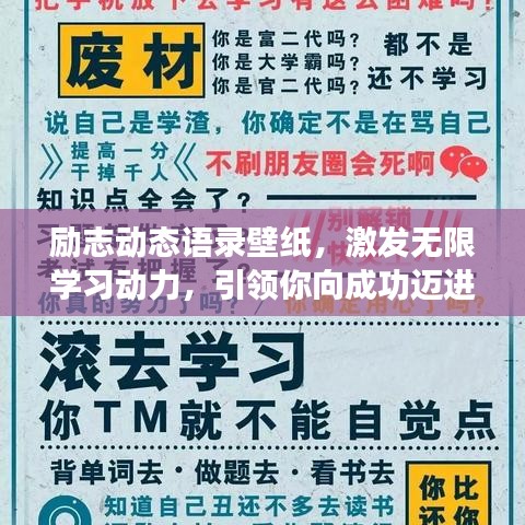 励志动态语录壁纸,激发无限学习动力,引领你向成功迈进!