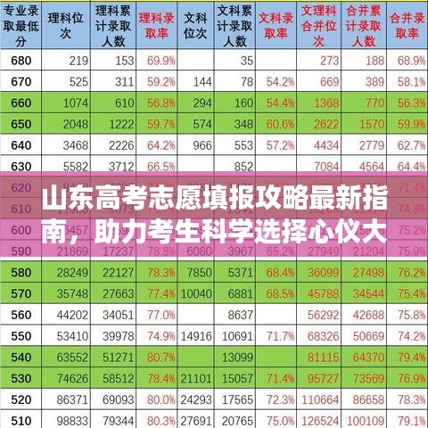 山东高考志愿填报攻略最新指南，助力考生科学选择心仪大学和专业