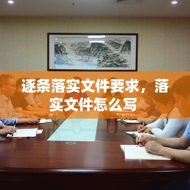 逐条落实文件要求,落实文件怎么写